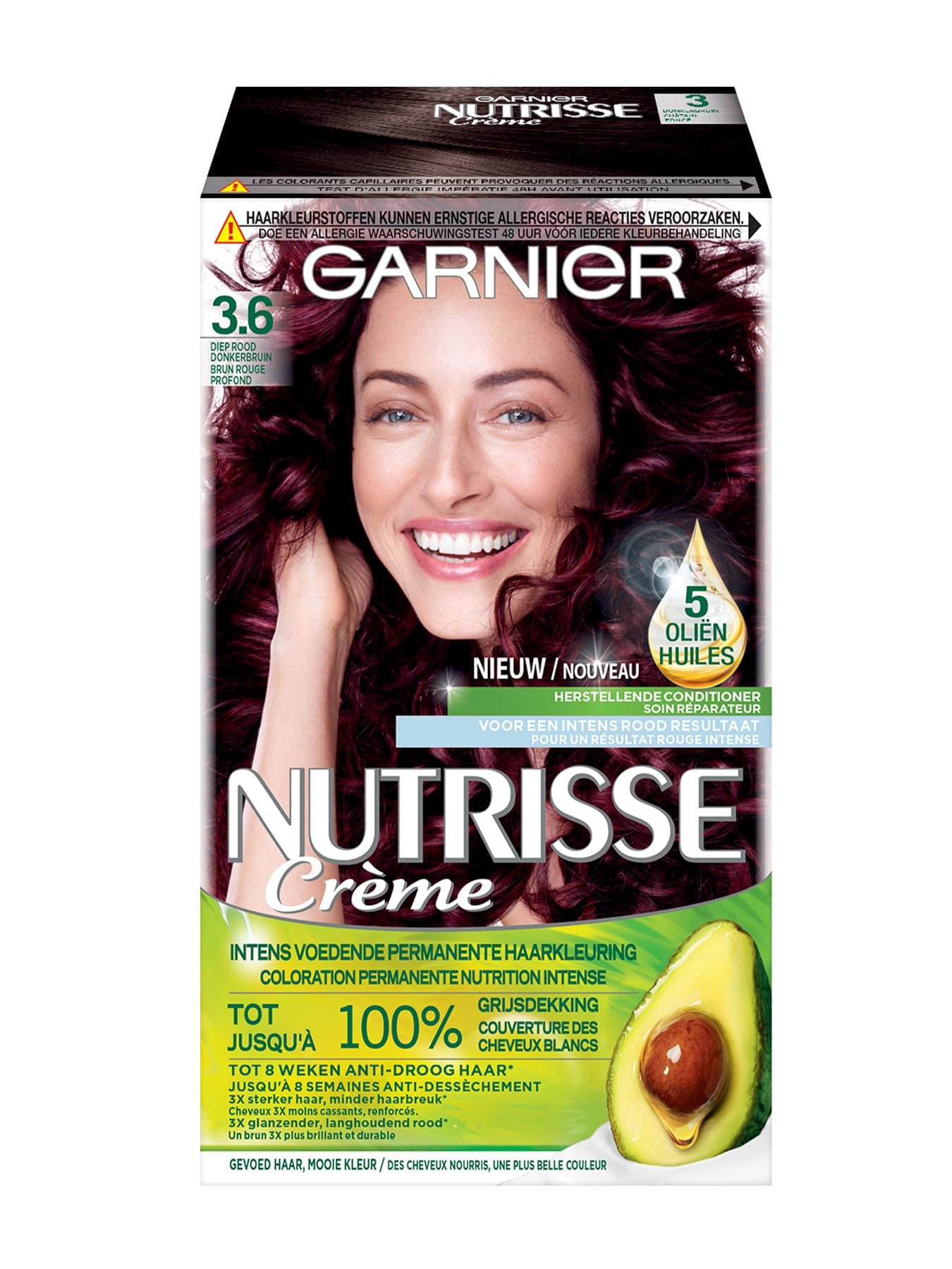Nutrisse Creme 3.6 diep rood donkerbruin